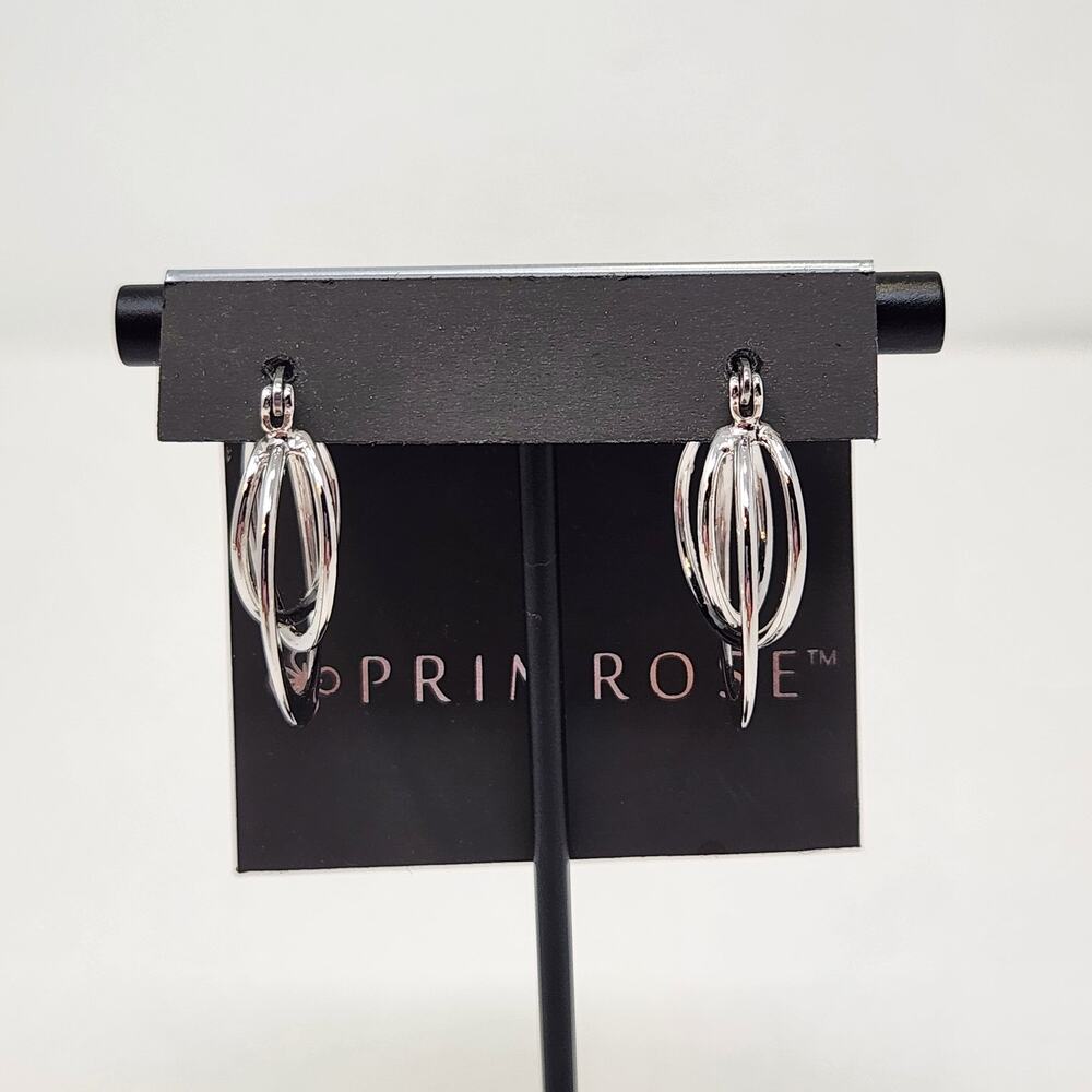 Primrose Sterling Silver Multi Hoop Earrings Casual Everyday Jewelry Workwear